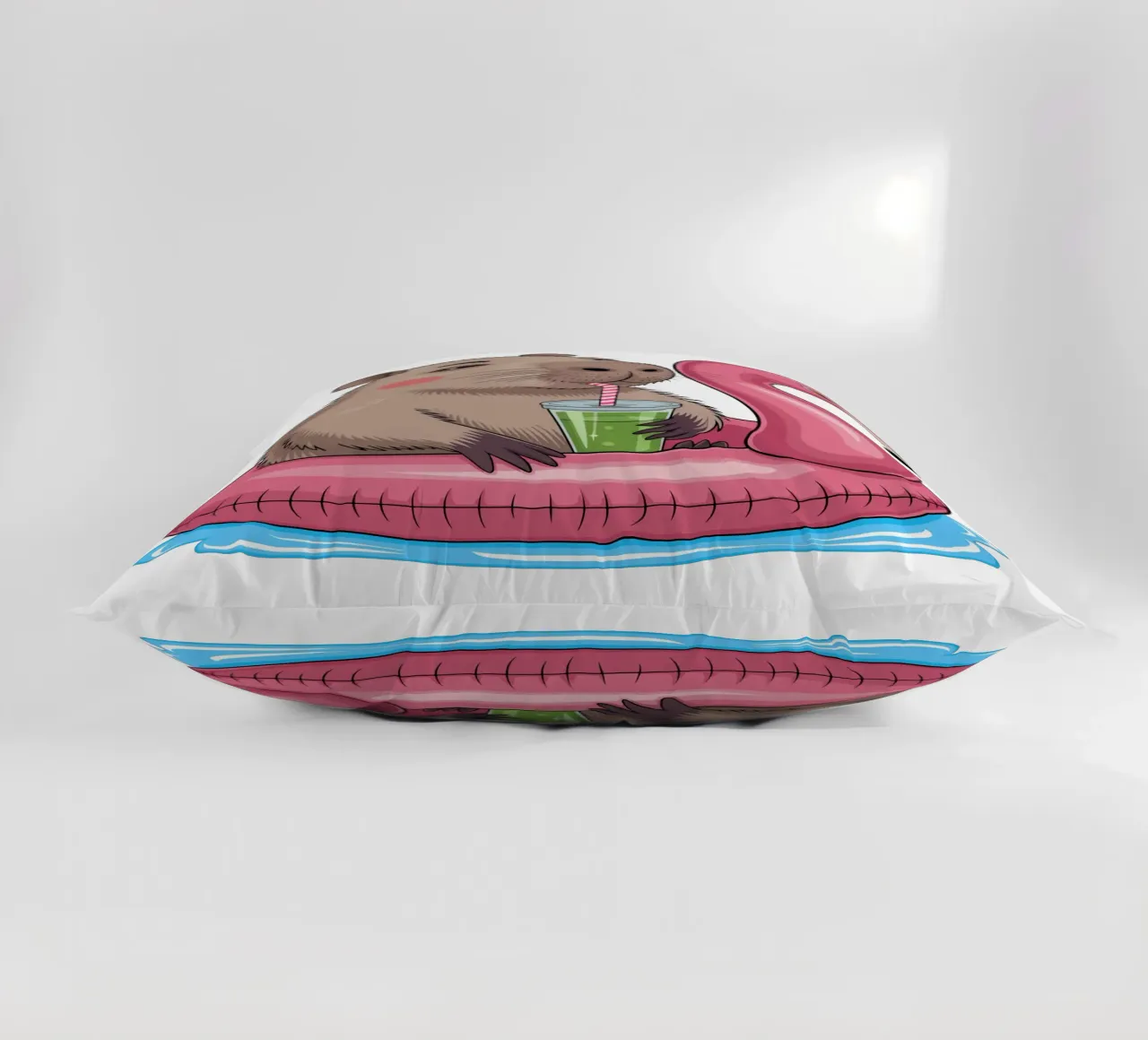 Capy & Bara mit Flamingo cuscino da Capy & Bara