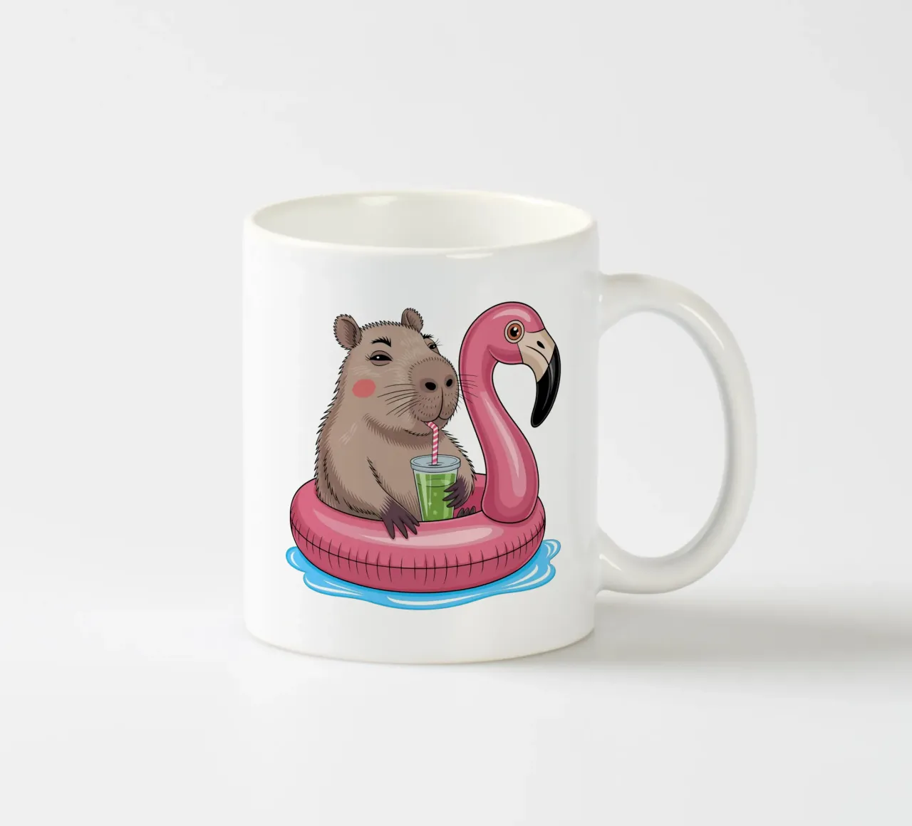 Capy & Bara mit Flamingo tazza in ceramica da Capy & Bara