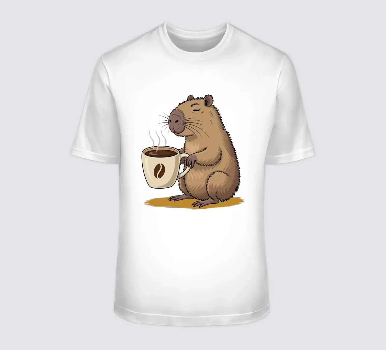 Capy & Bara beim Coffee Break t-shirt da Capy & Bara
