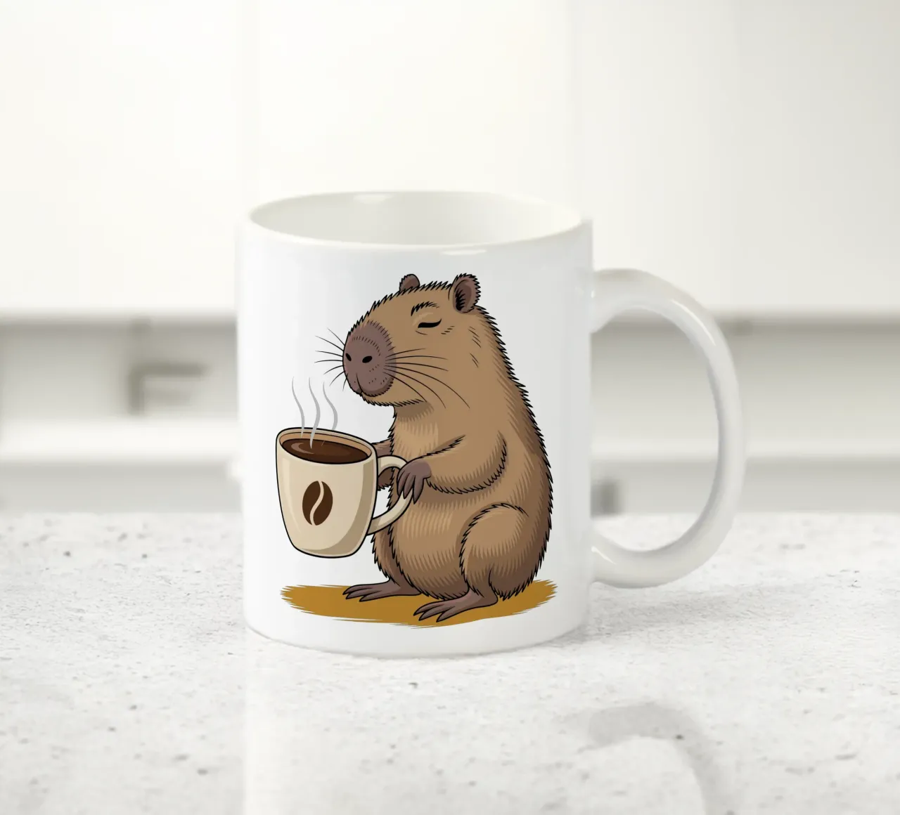 Capy & Bara beim Coffee Break tazza in ceramica da Capy & Bara
