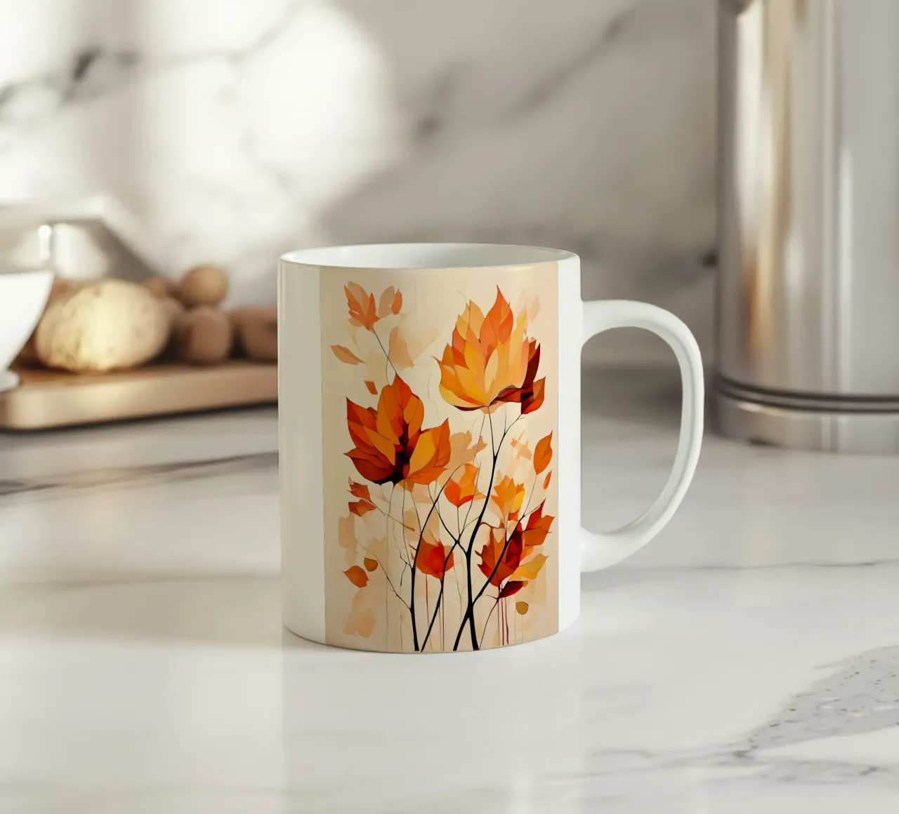 Herfstsymfonie keramische mok van Artistic-shop