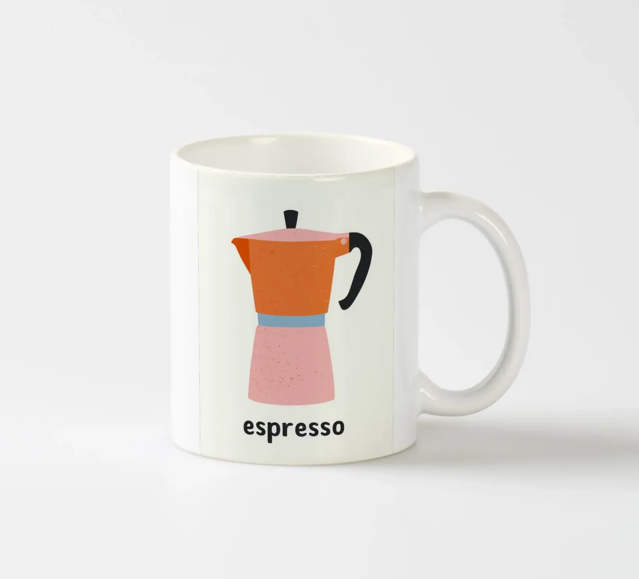 Espresso Express | Rosa Pop Art tazza in ceramica da Autofocus