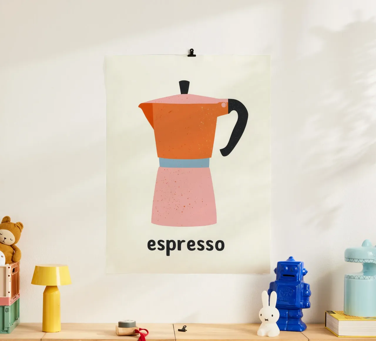 Espresso Express | Rosa Pop Art carta hahnemühle da Autofocus