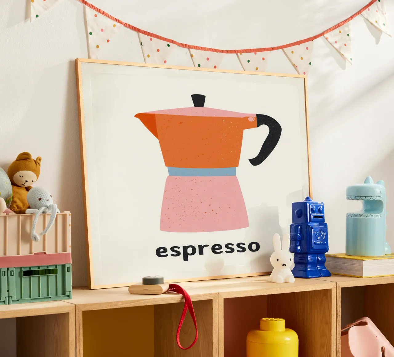 Espresso Express | Rosa Pop Art carta hahnemühle da Autofocus