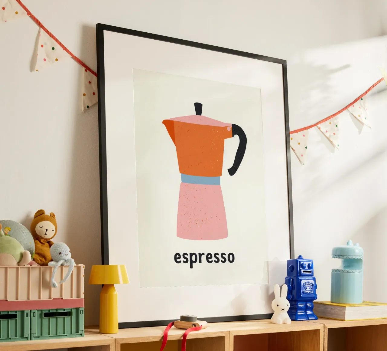 Espresso Express | Rosa Pop Art carta hahnemühle da Autofocus