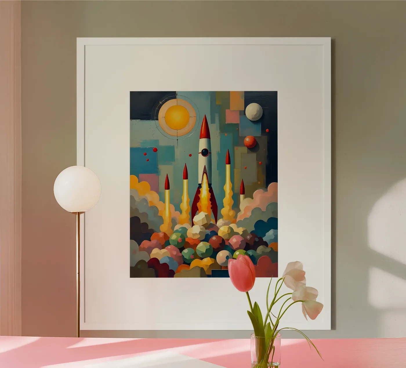 Raketten_2 poster van Fantasie & Mystikwelten by LK