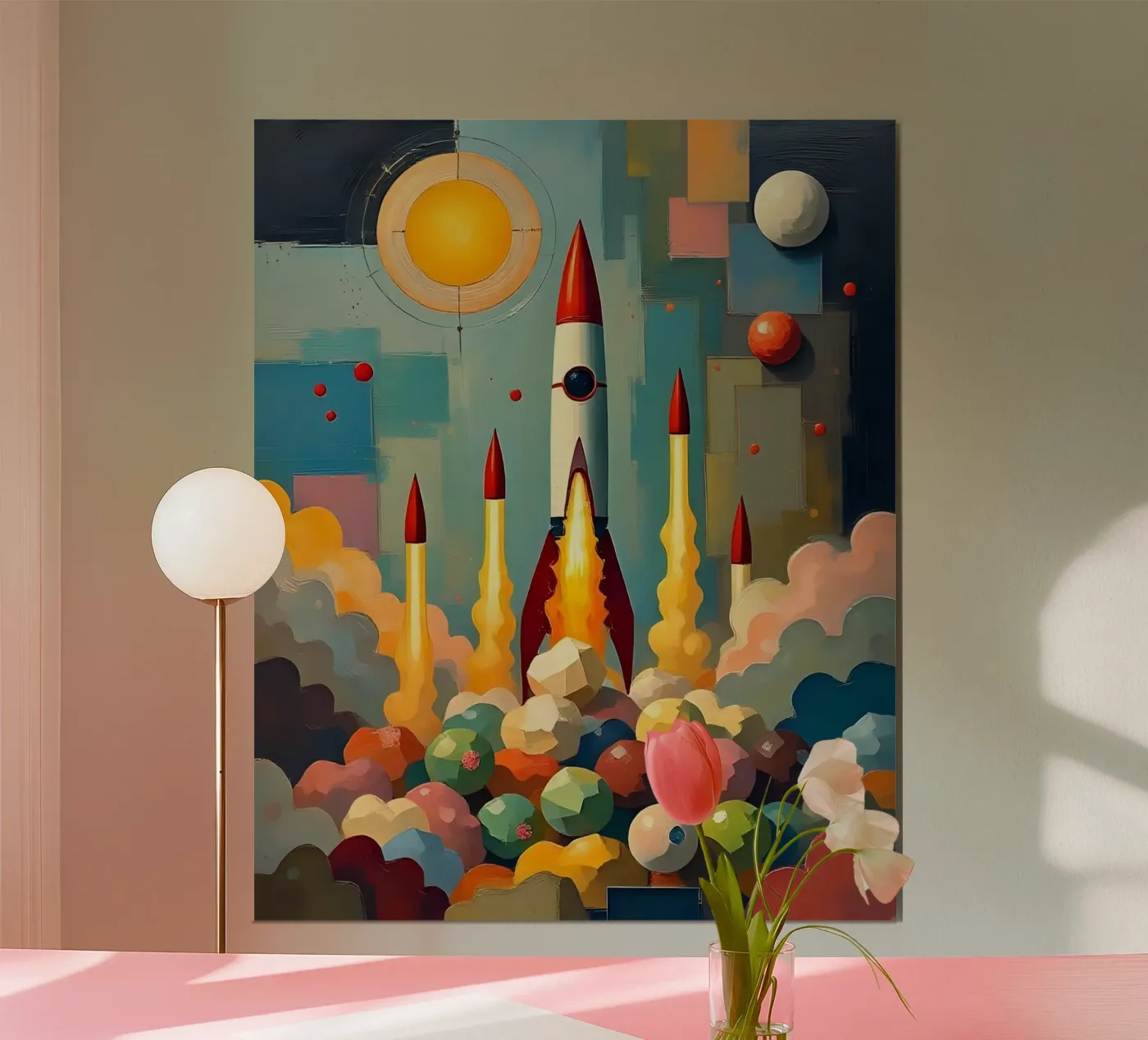 Raketten_2 poster van Fantasie & Mystikwelten by LK