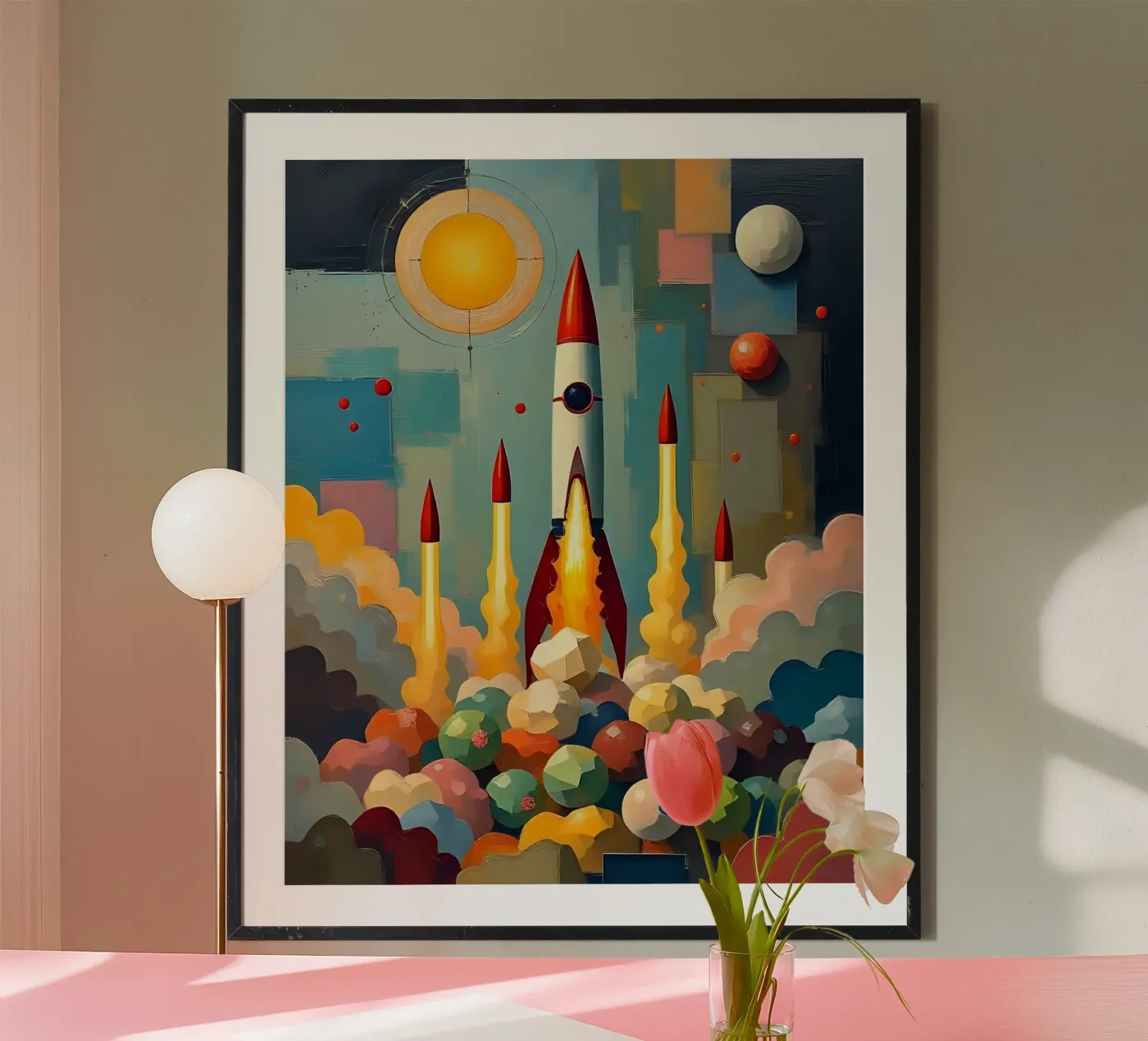 Raketten_2 poster van Fantasie & Mystikwelten by LK