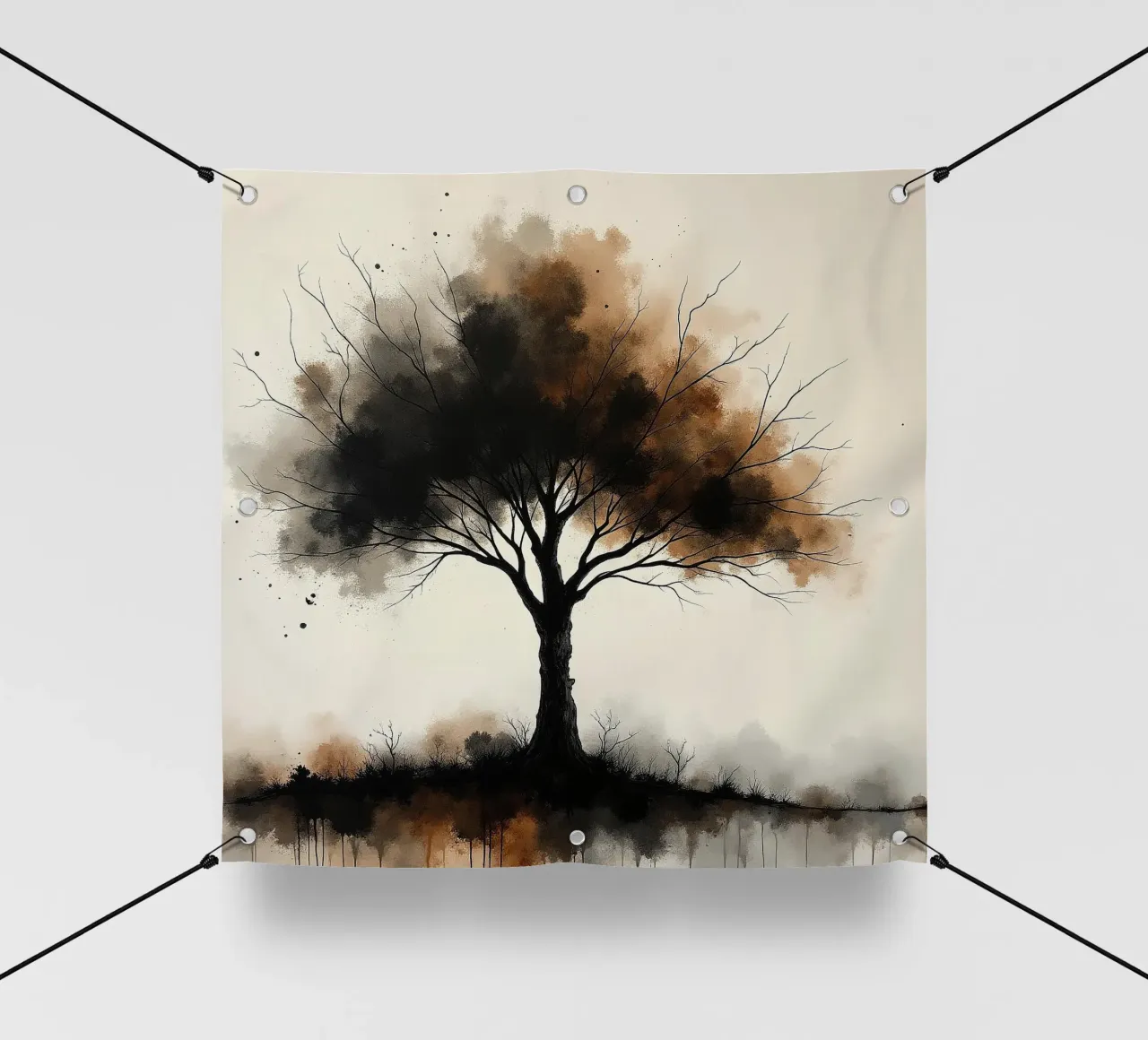 Albero, marrone_1 telo in pvc da Farb- und Blütenzauber by LK