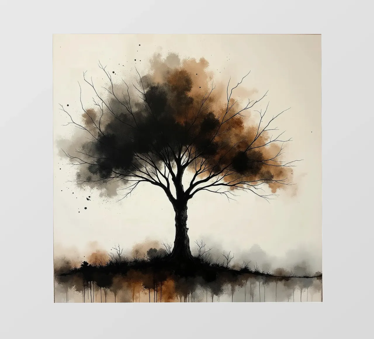 Albero, marrone_1 telo in pvc da Farb- und Blütenzauber by LK