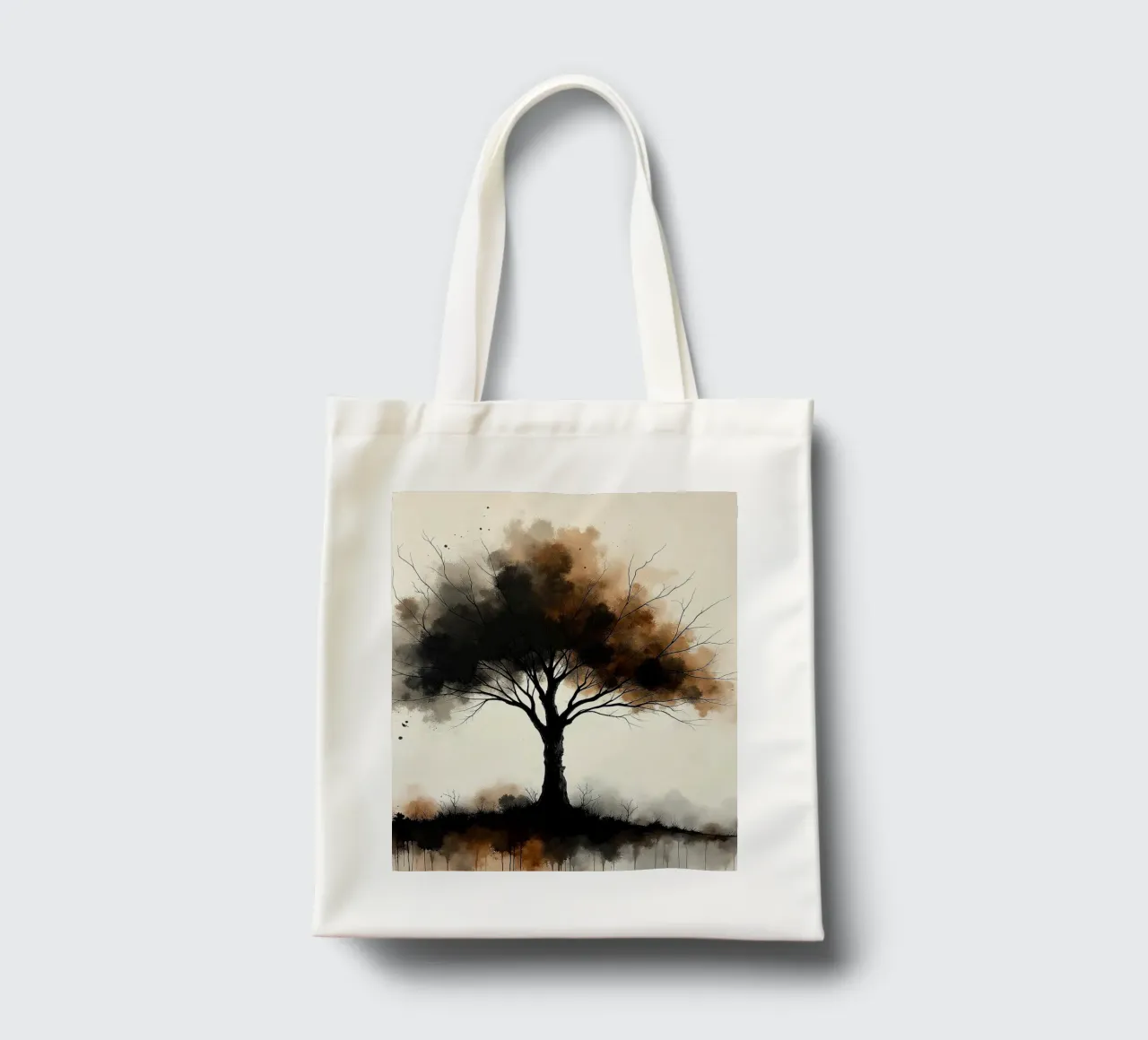 Albero, marrone_1 borsa in juta da Farb- und Blütenzauber by LK