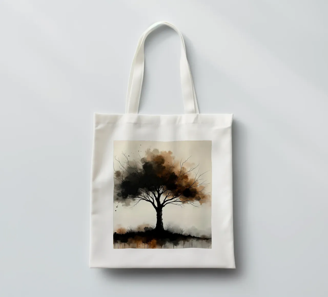 Albero, marrone_1 borsa in juta da Farb- und Blütenzauber by LK