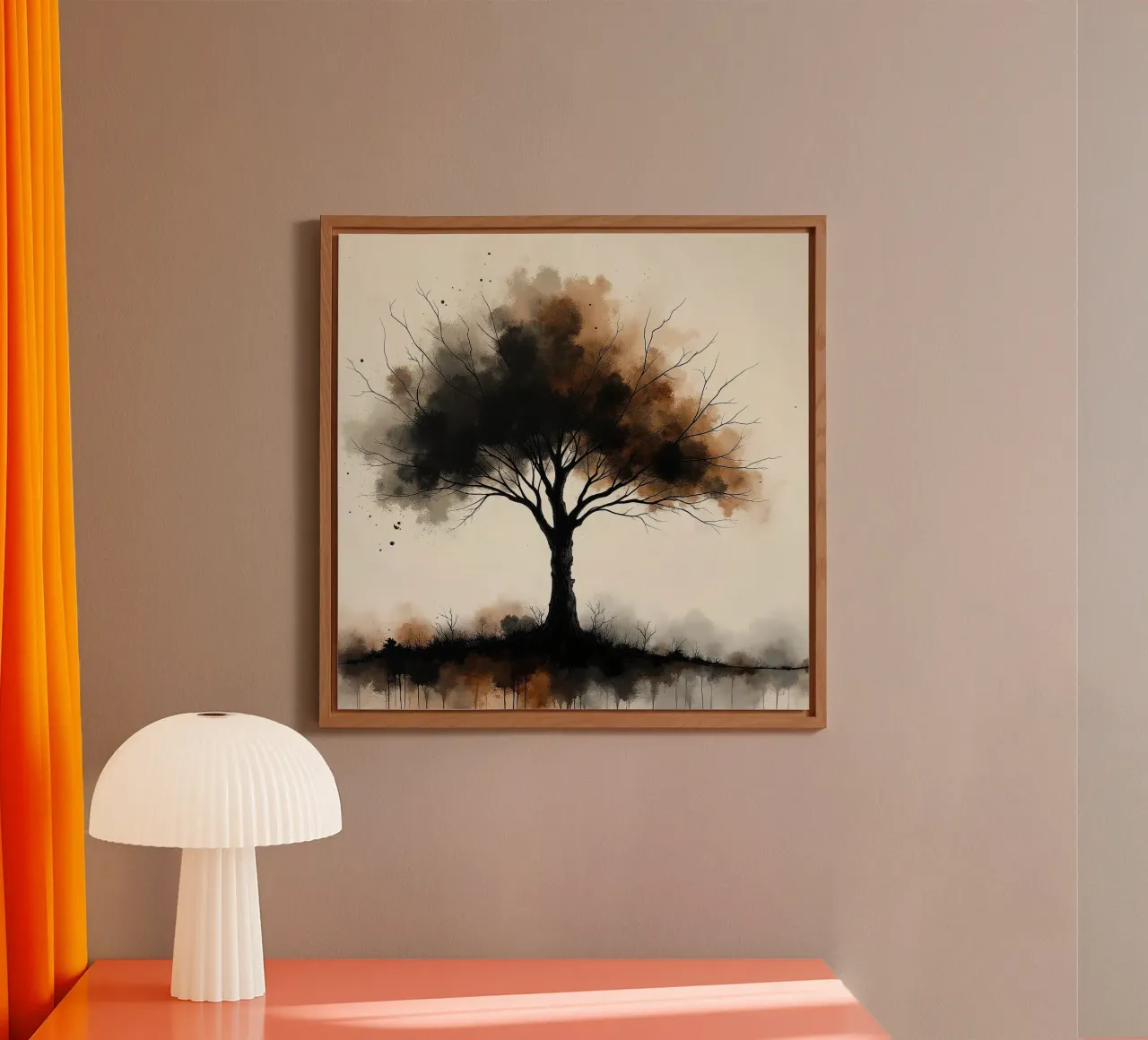 Albero, marrone_1 pannello forex da Farb- und Blütenzauber by LK