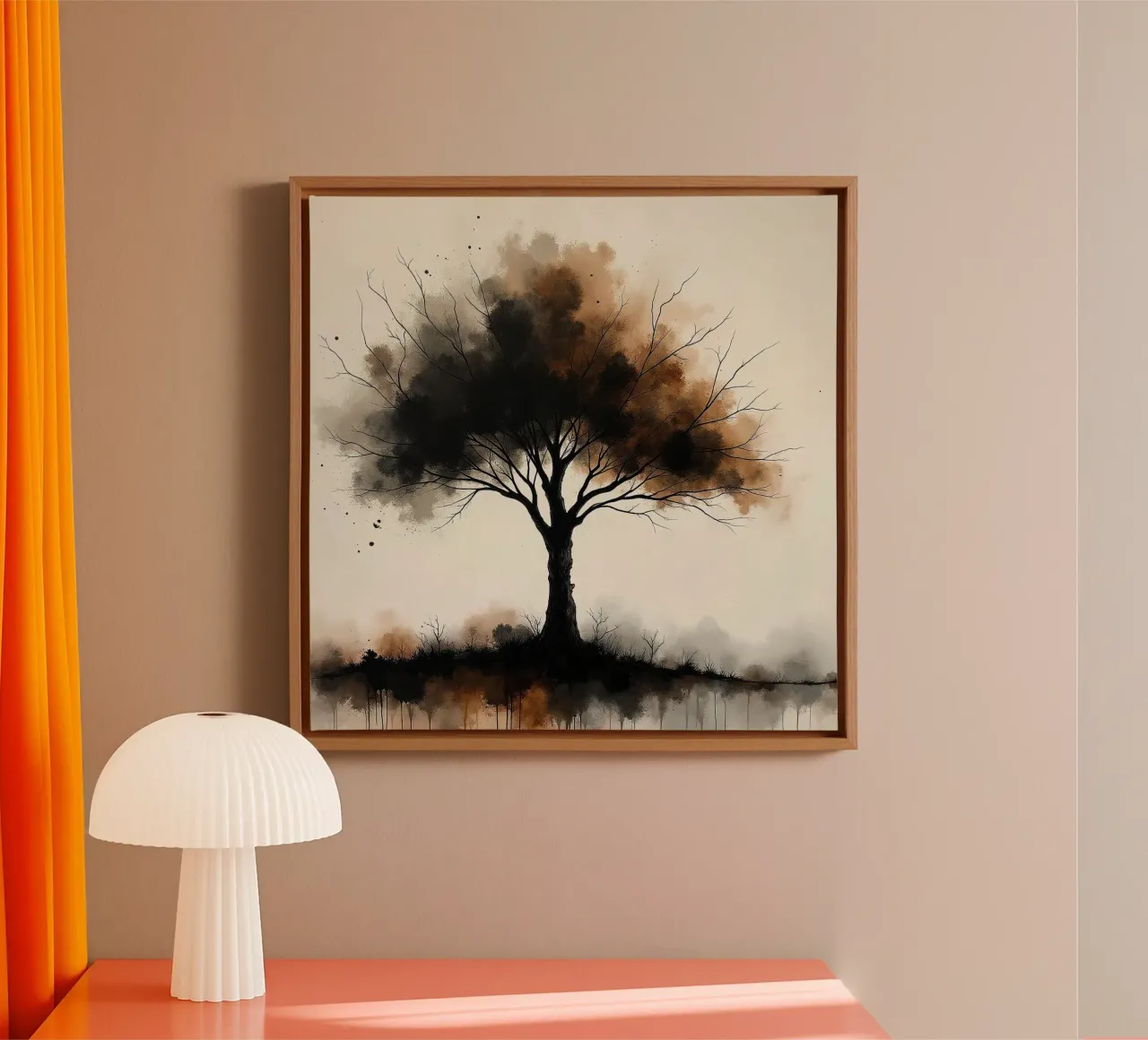Tree, brown_1 canvas by Farb- und Blütenzauber by LK