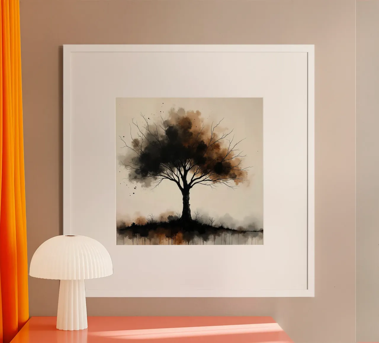 Albero, marrone_1 poster da Farb- und Blütenzauber by LK