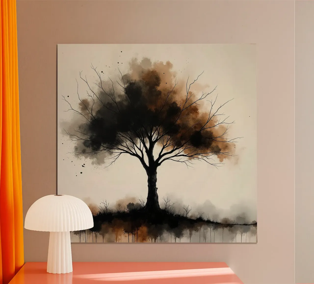 Albero, marrone_1 poster da Farb- und Blütenzauber by LK