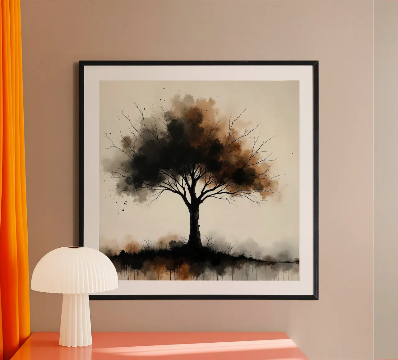 Albero, marrone_1 poster da Farb- und Blütenzauber by LK