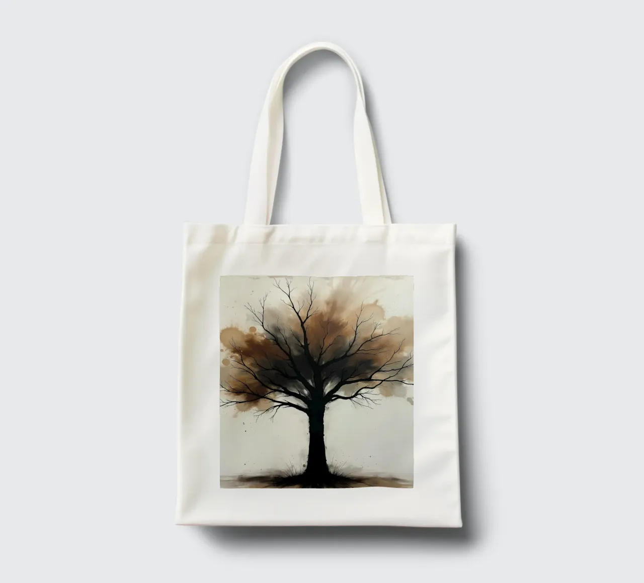 Albero, marrone_2 borsa in juta da Farb- und Blütenzauber by LK