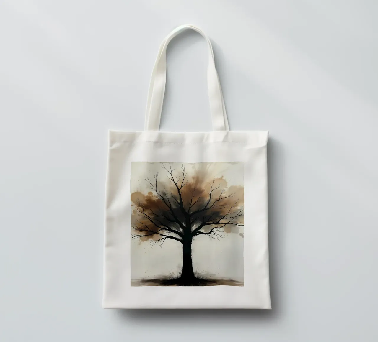 Albero, marrone_2 borsa in juta da Farb- und Blütenzauber by LK