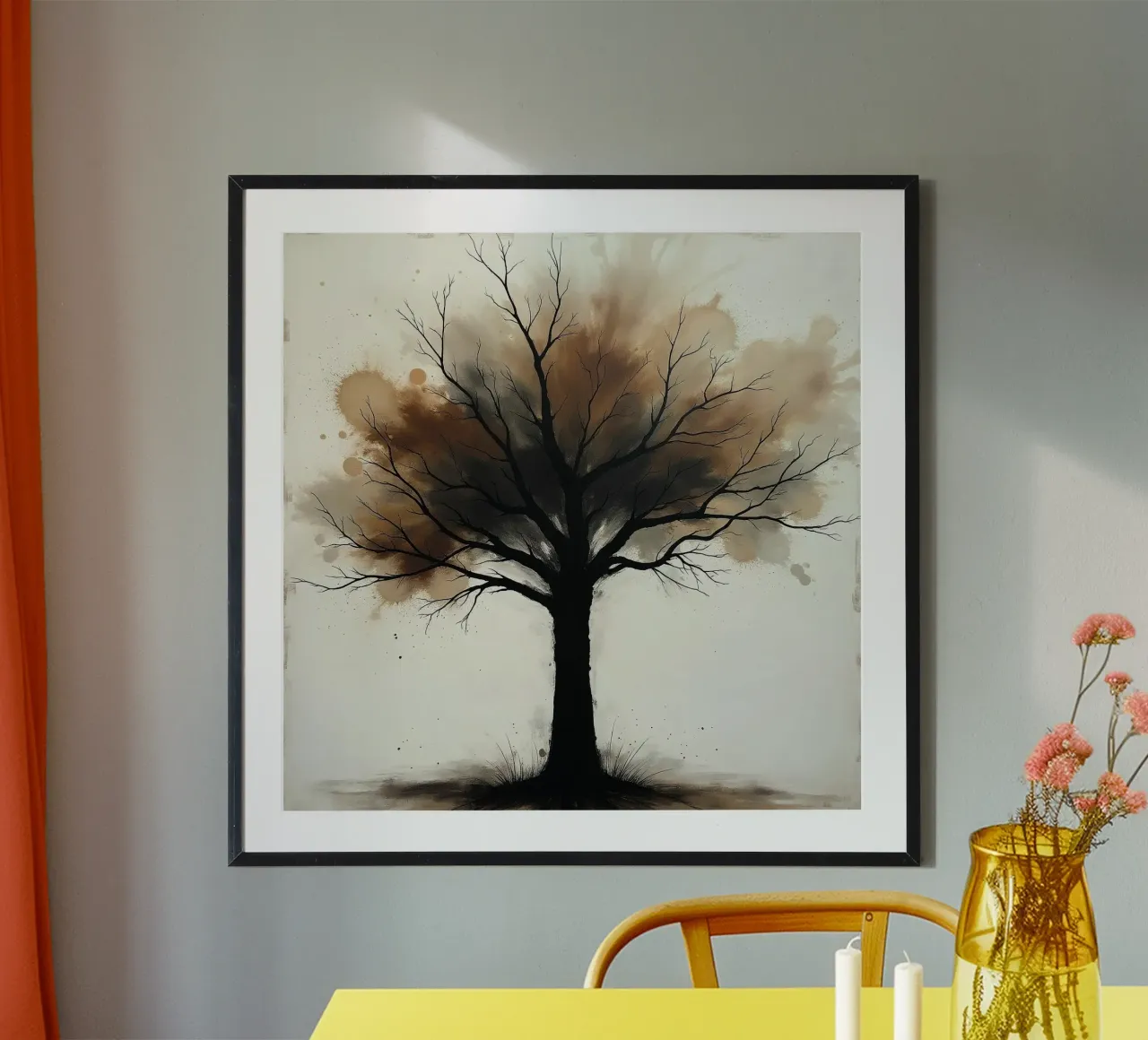 Albero, marrone_2 poster da Farb- und Blütenzauber by LK