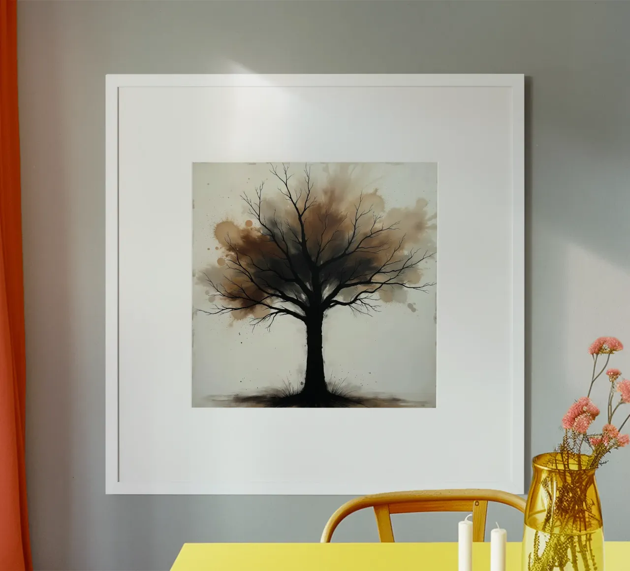 Albero, marrone_2 poster da Farb- und Blütenzauber by LK