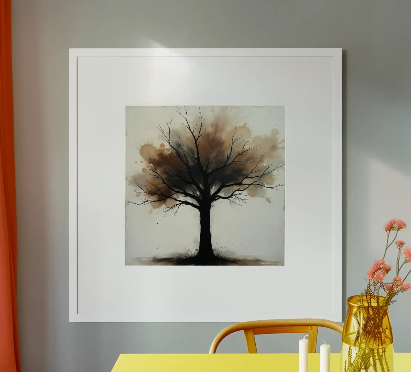 Tree, brown_2 poster by Farb- und Blütenzauber by LK