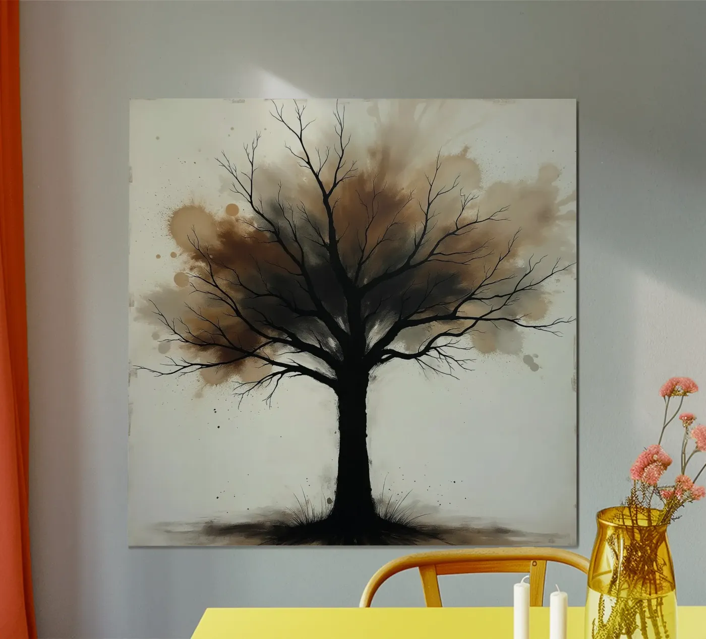 Tree, brown_2 poster by Farb- und Blütenzauber by LK