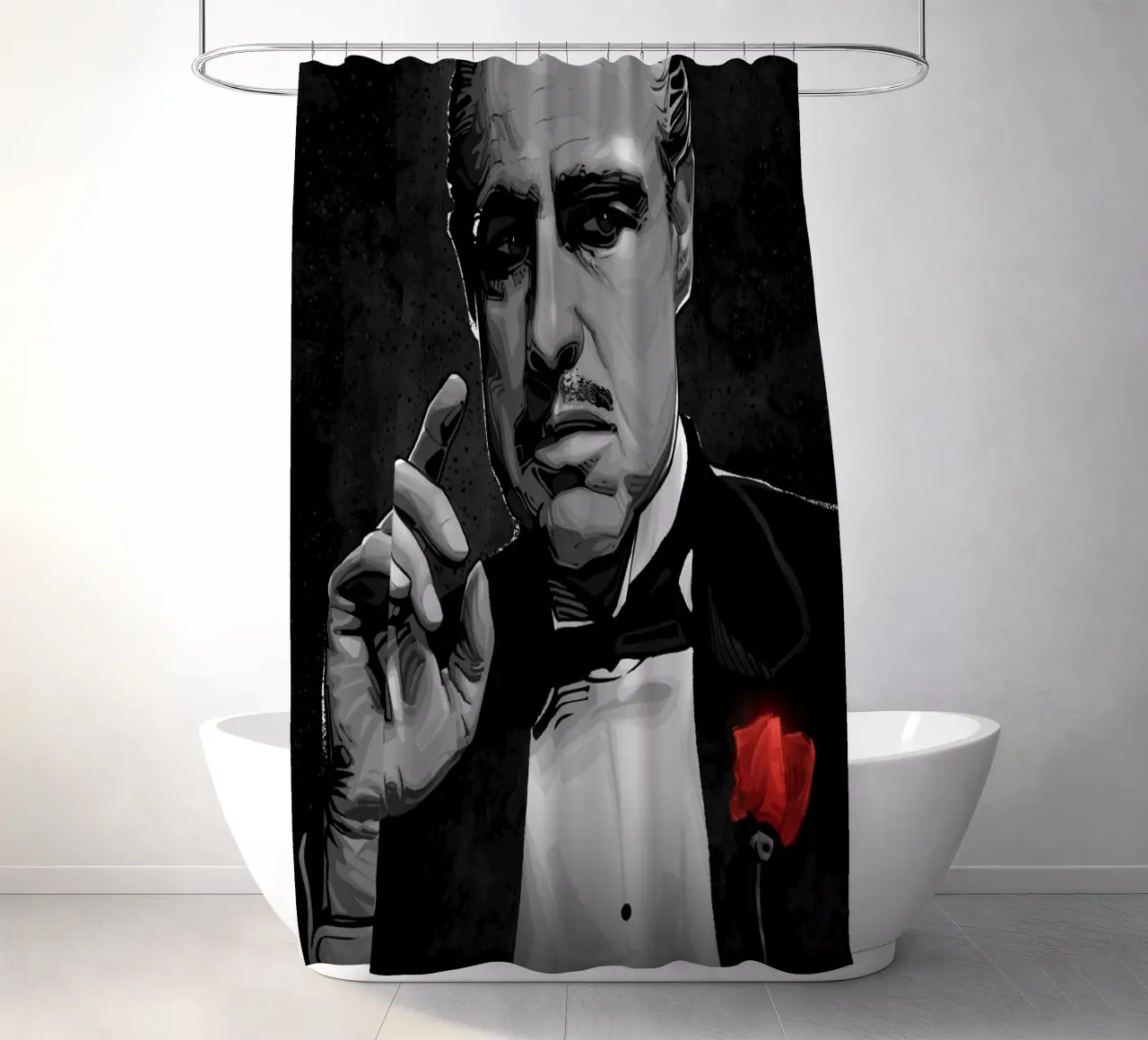 The Godfather shower curtain by nabakumov