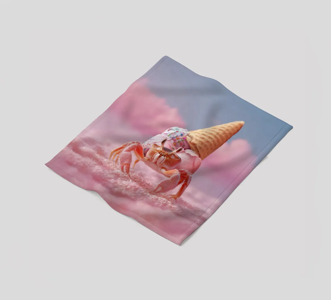 Eiskrabbe Fleecedecke von 360brain