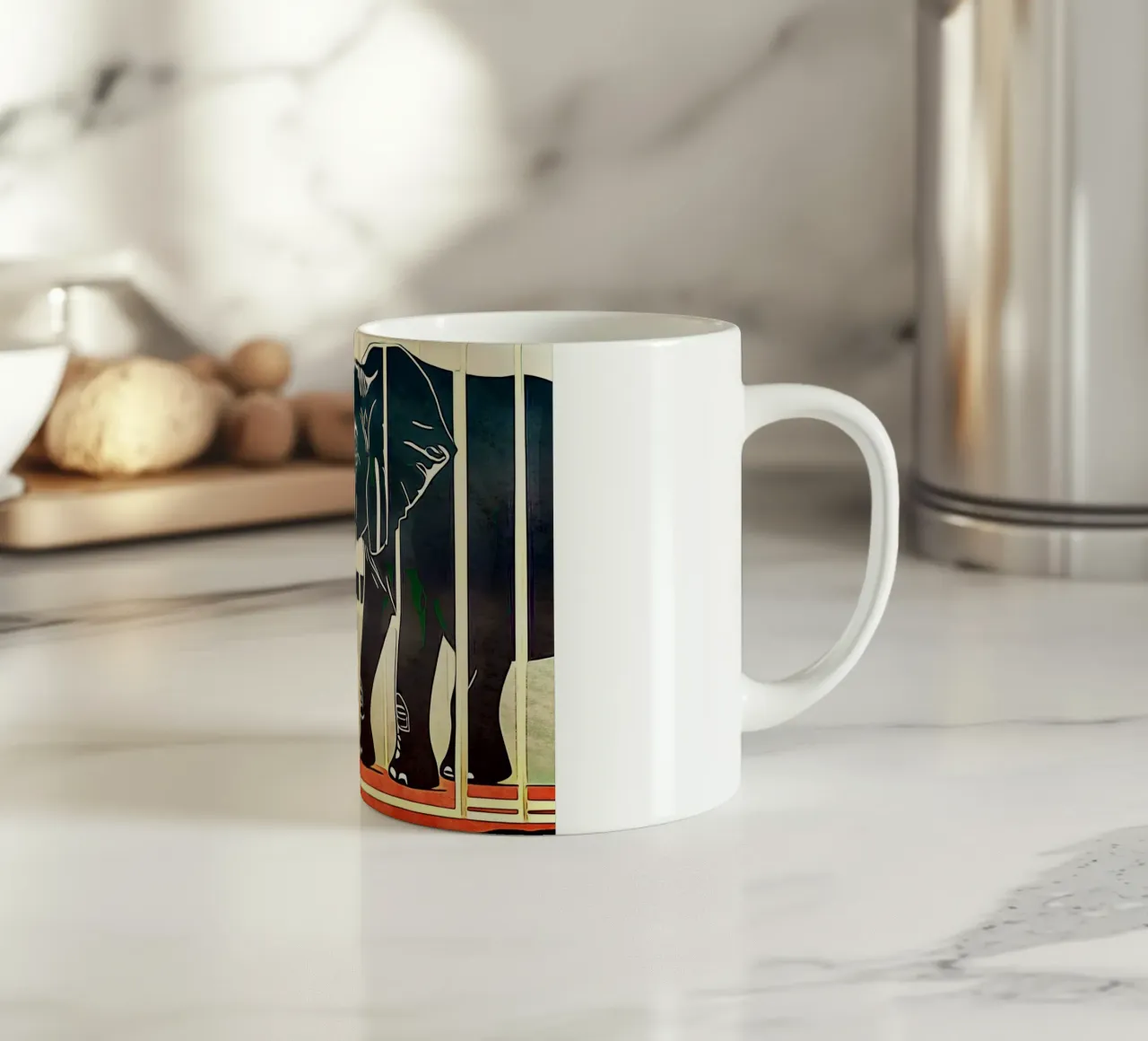 Elefanti tazza in ceramica da ZAMART - PopArt