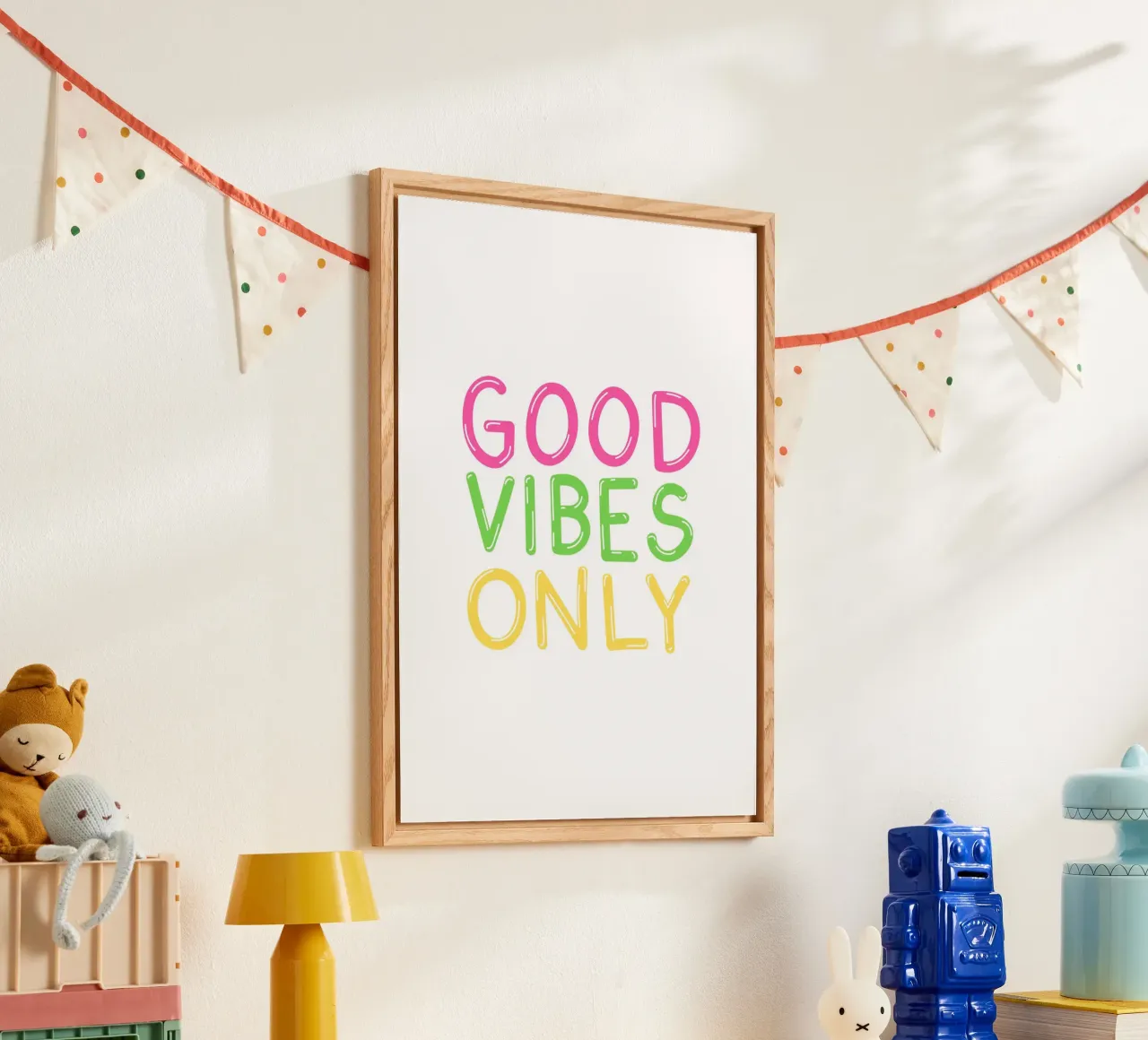 Stampa Good Vibes Only - Poster tipografico pop art plexiglass da dawnthesea