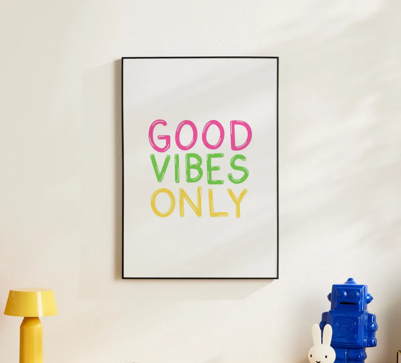 Stampa Good Vibes Only - Poster tipografico pop art pannello forex da dawnthesea