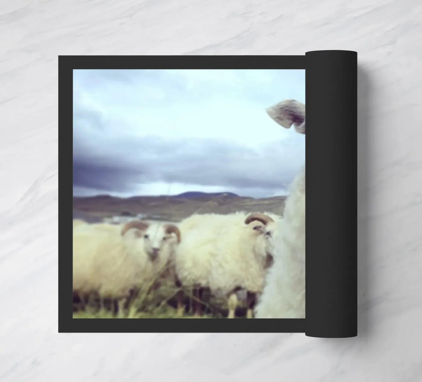 Whats Up doormat by Nur Mut