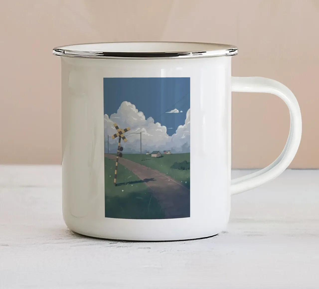 broad way story tazza in smalto da Fost