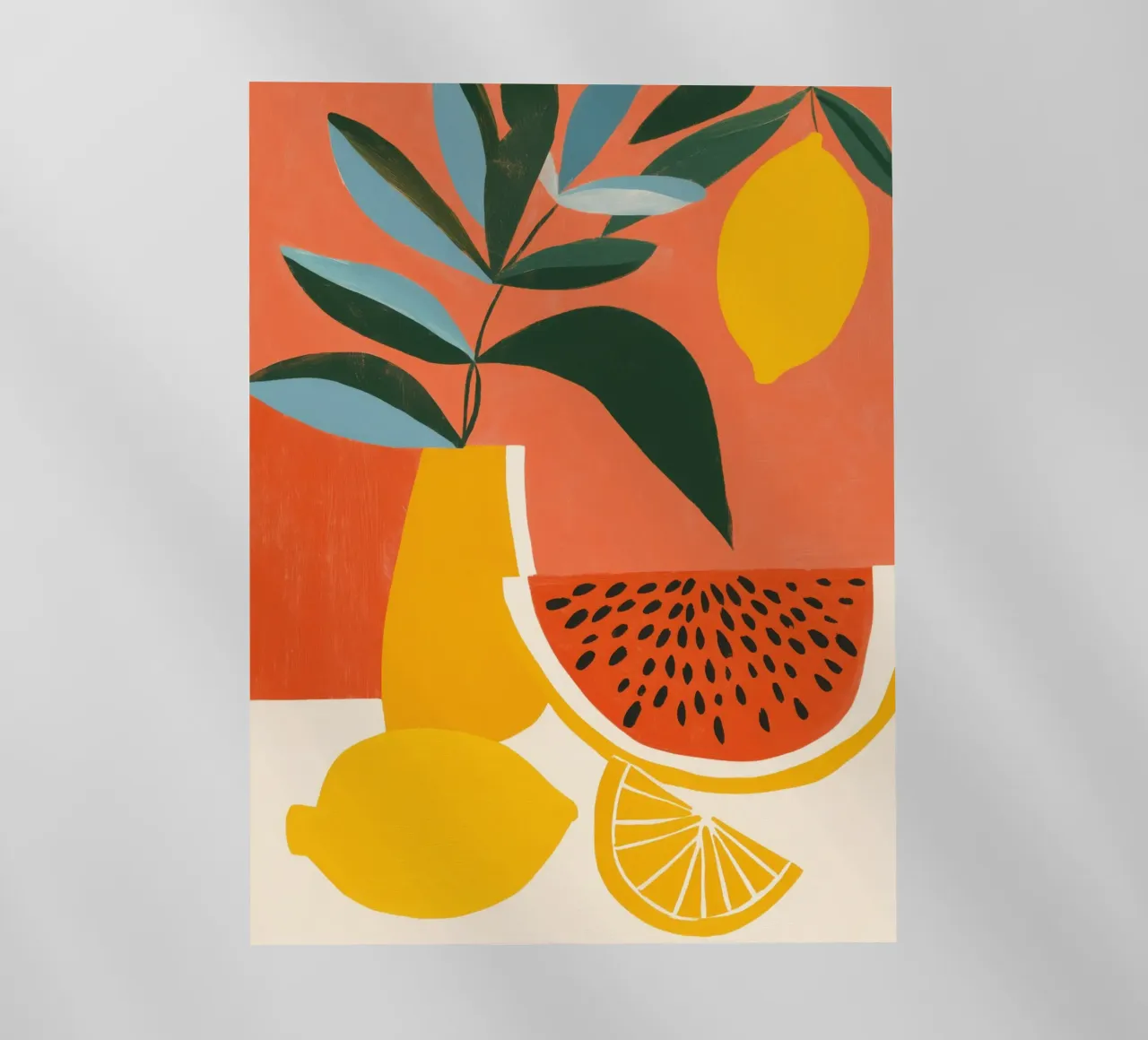 Natura morta di melone e limone | Gioia di vivere mediterranea pellicola backlit da Autofocus