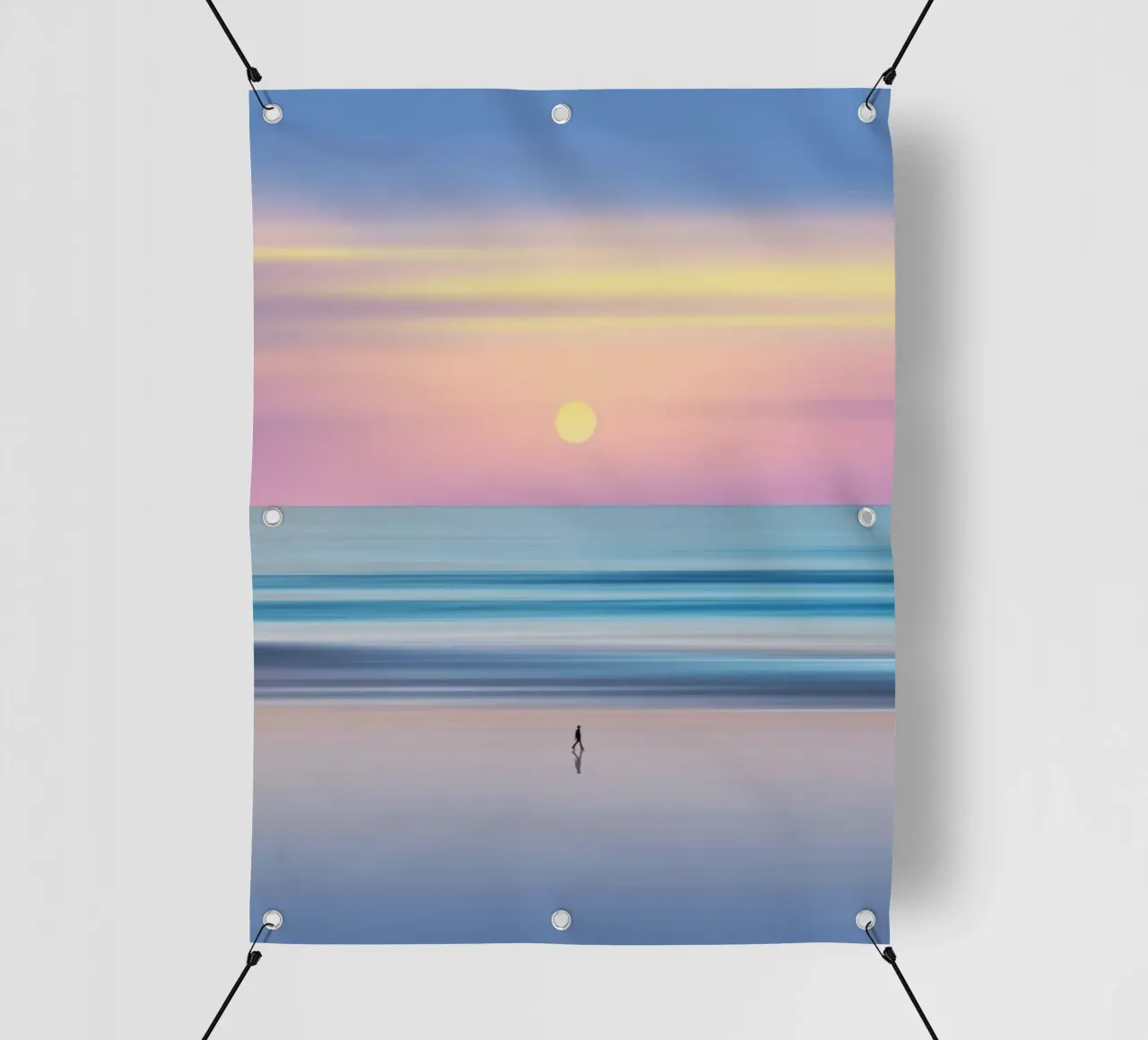 beach sunset gradient telo in pvc da Fost