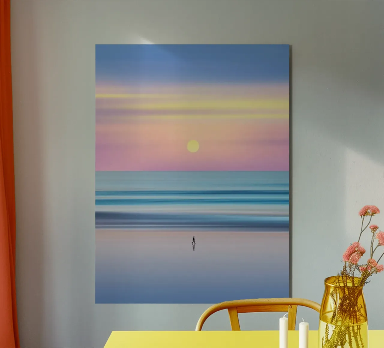 beach sunset gradient alluminio dibond da Fost