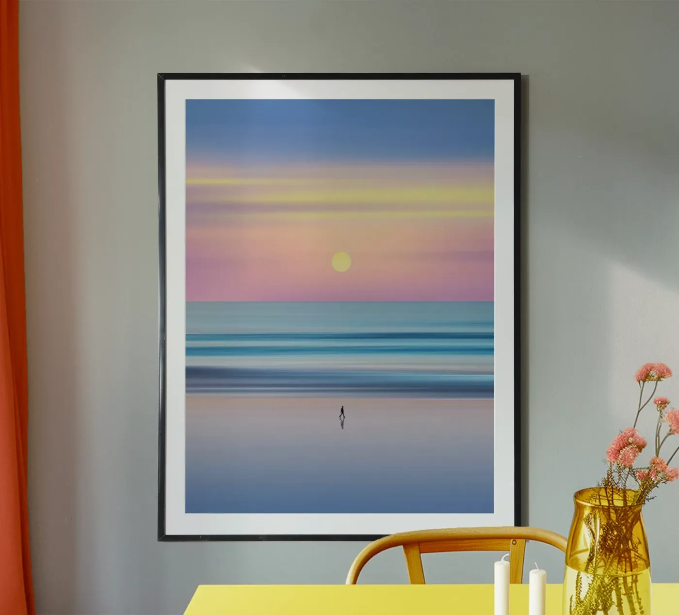 beach sunset gradient poster van Fost