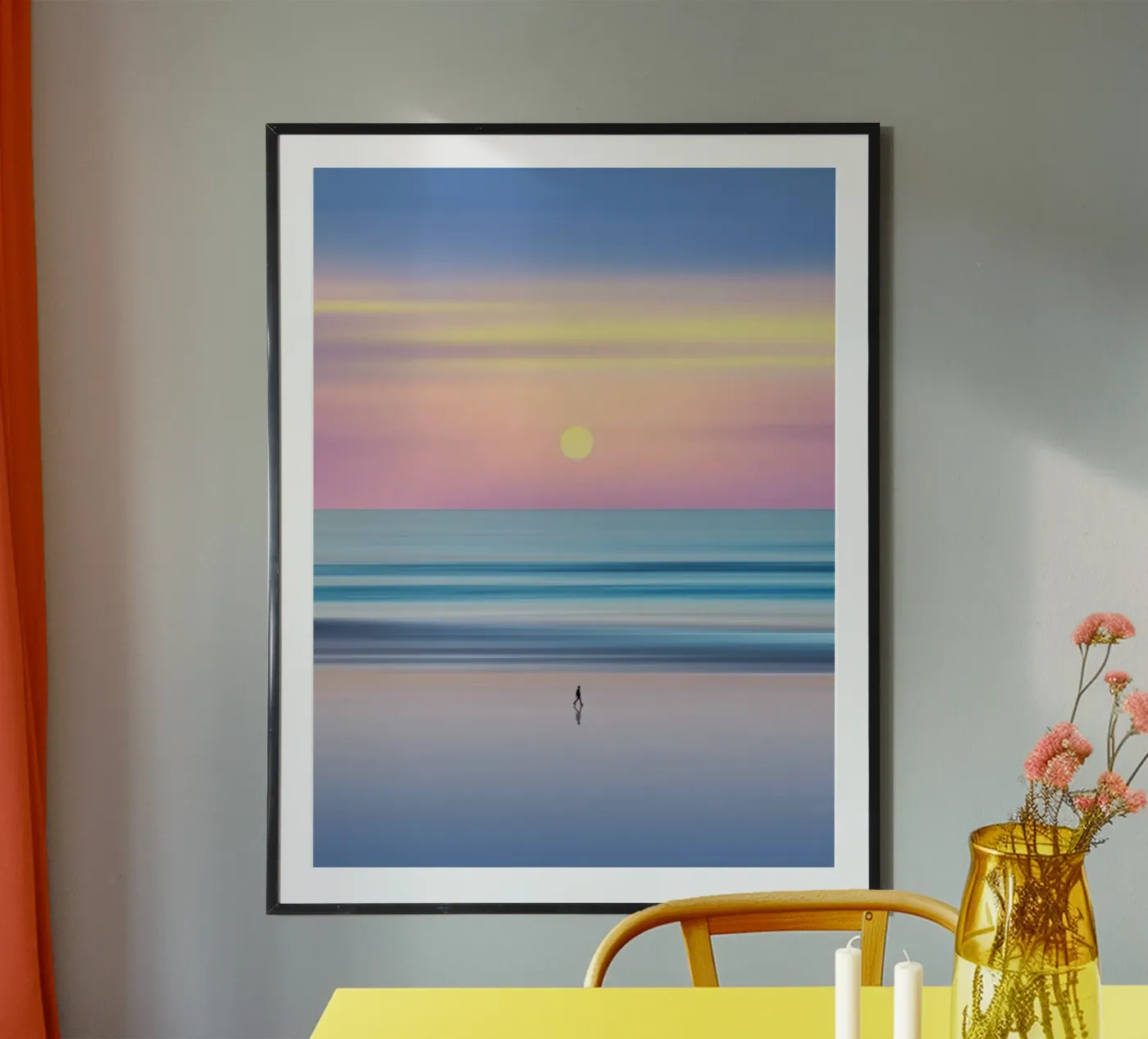 beach sunset gradient poster da Fost