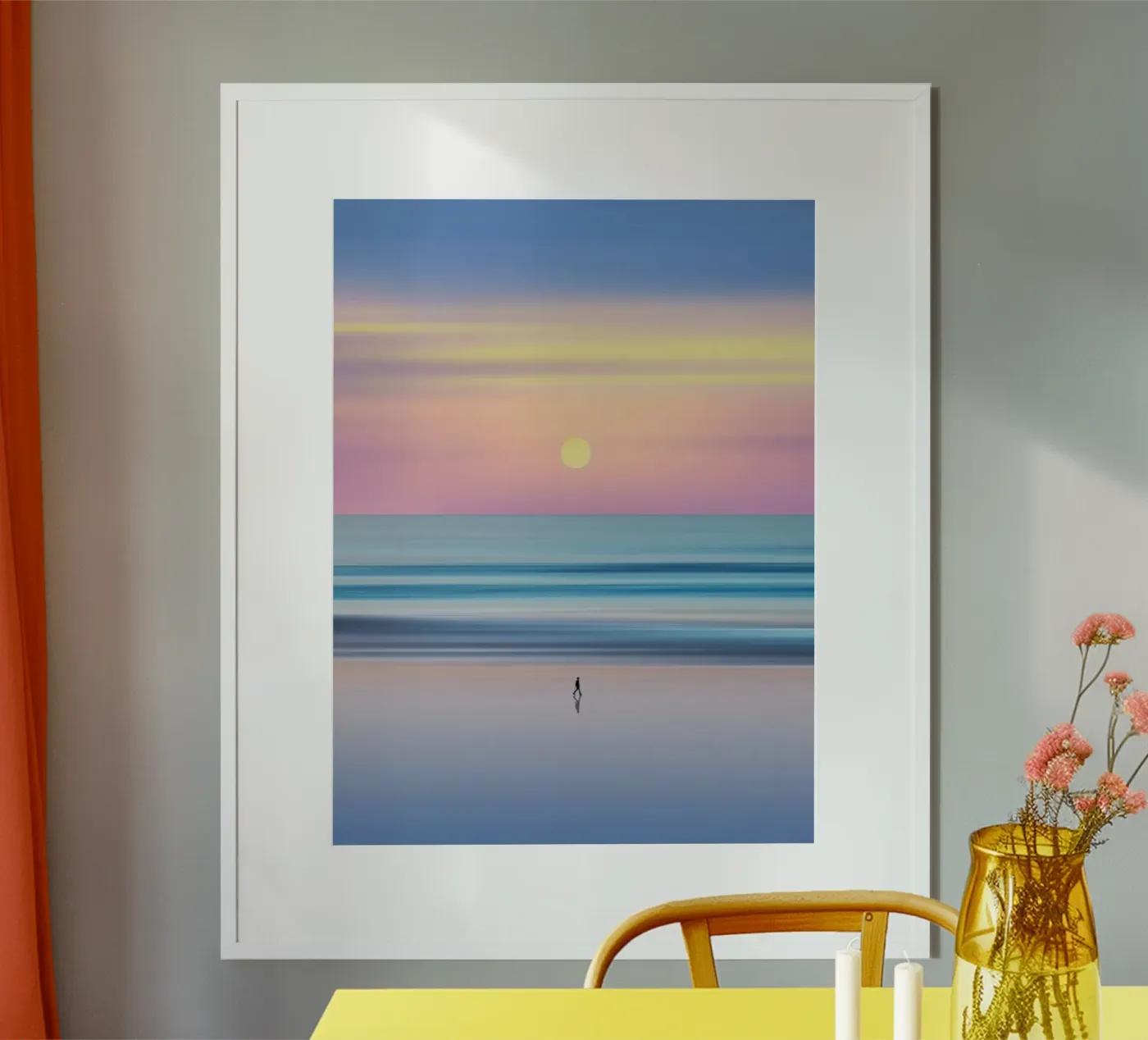 beach sunset gradient poster da Fost