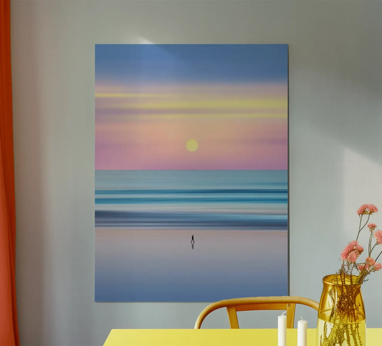 beach sunset gradient poster da Fost