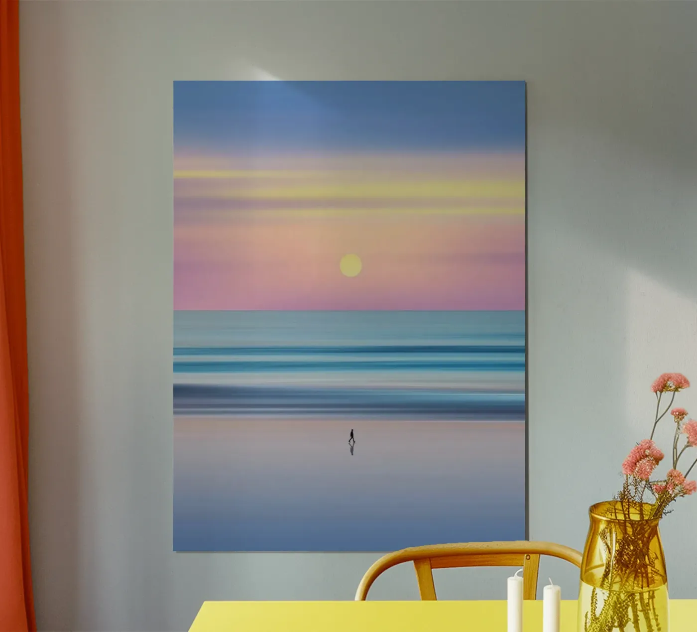beach sunset gradient poster van Fost