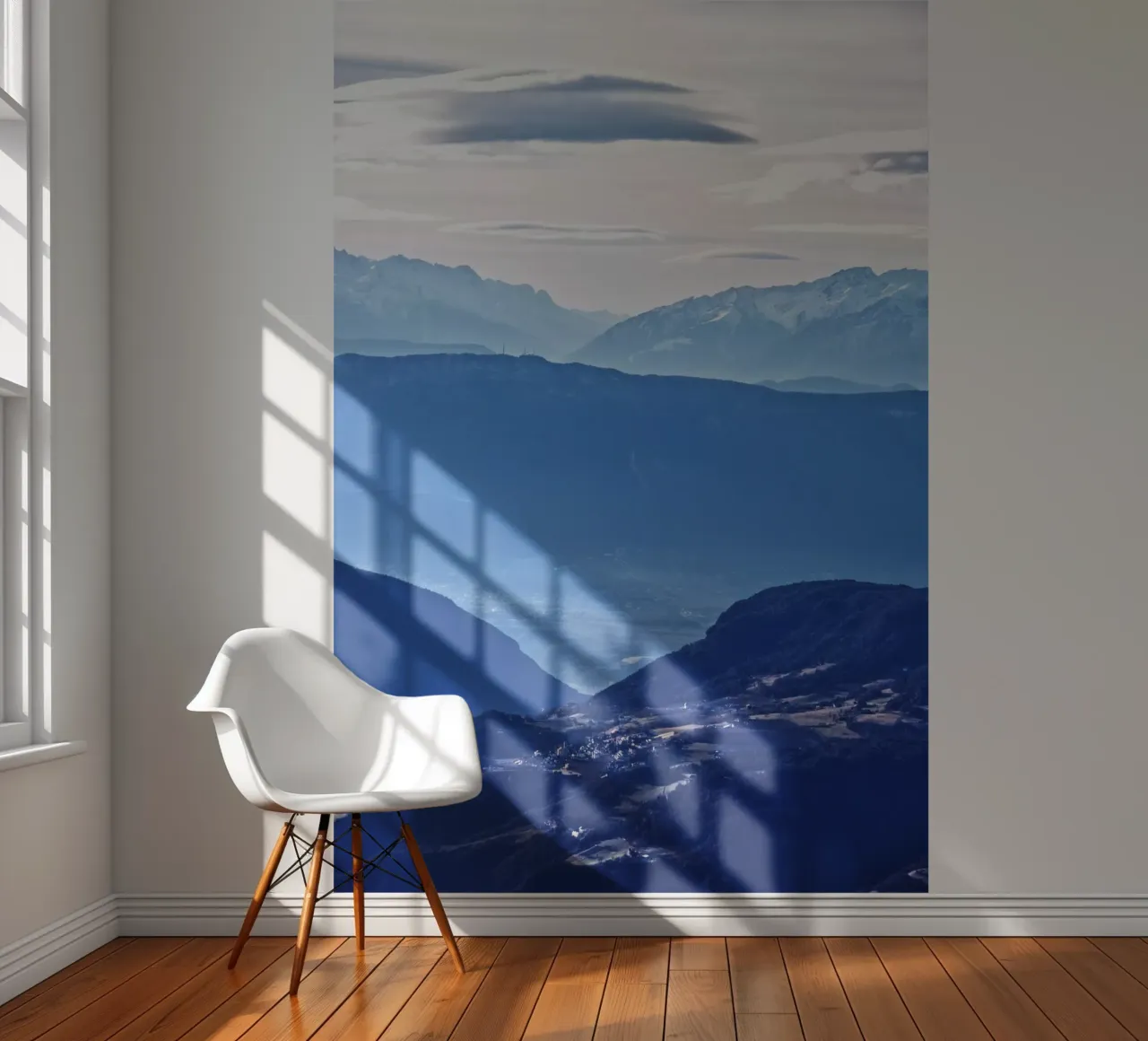 Mountain layers in the Dolomites papel para pared de Fjöllart
