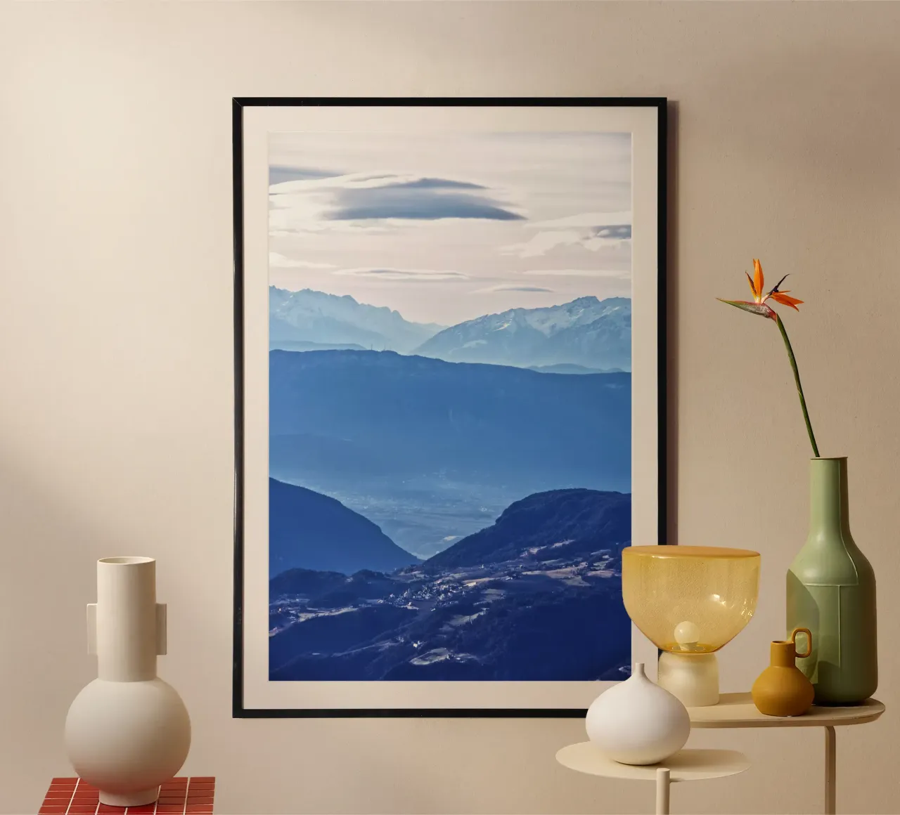 Mountain layers in the Dolomites poster da Fjöllart