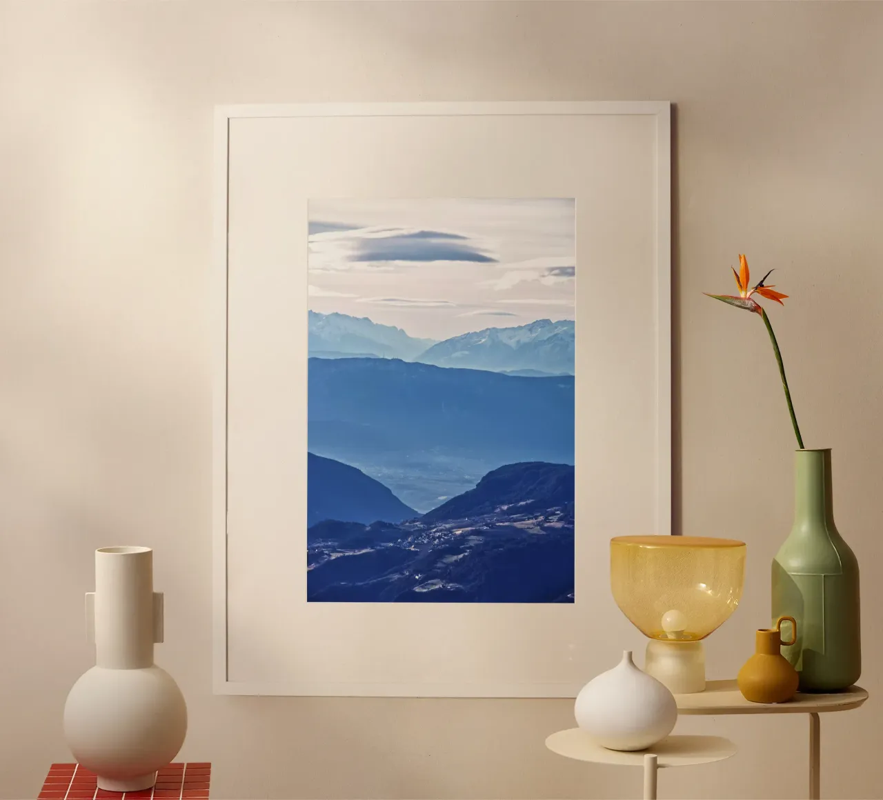 Mountain layers in the Dolomites poster da Fjöllart