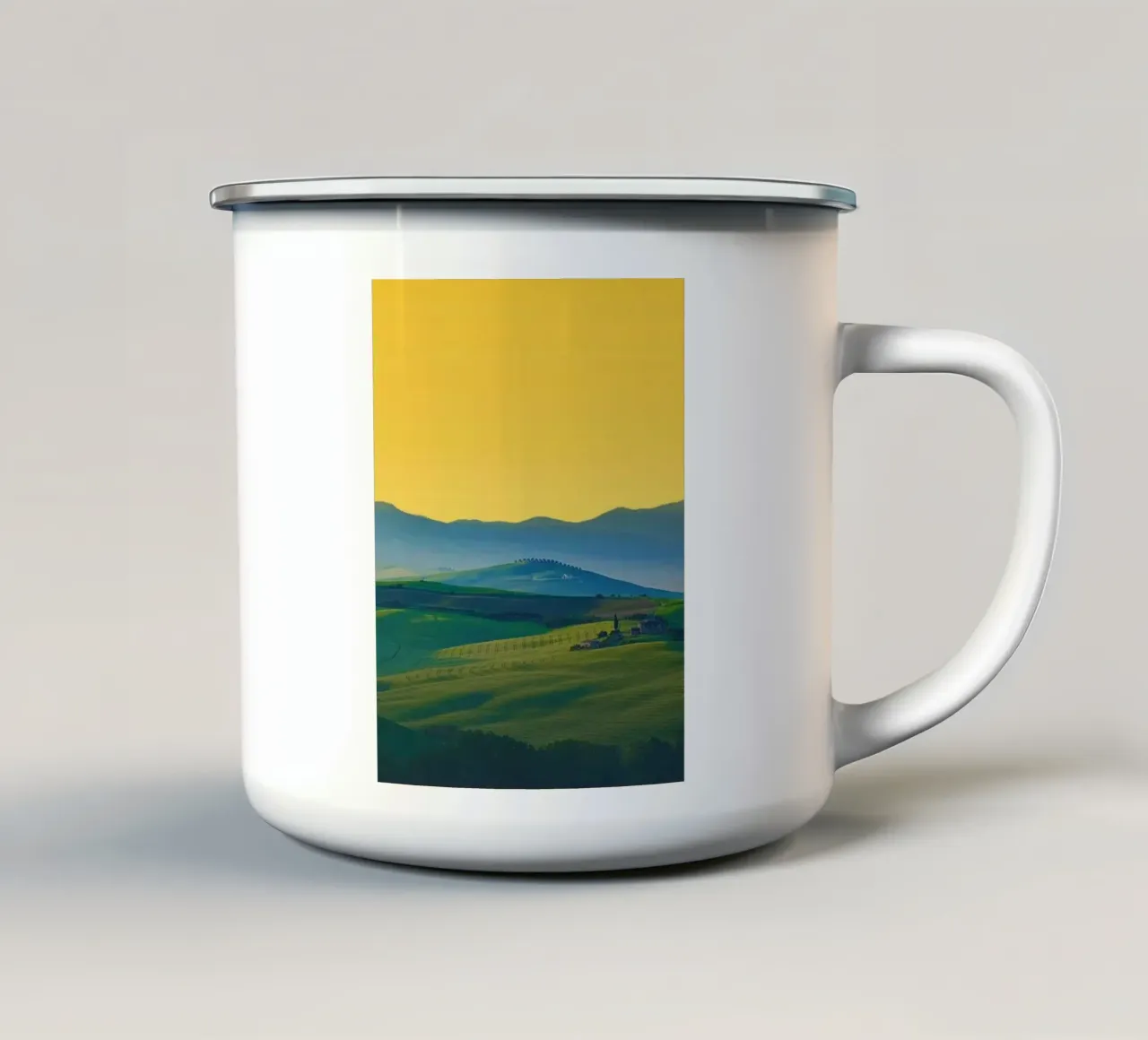giant space field tazza in smalto da Fost