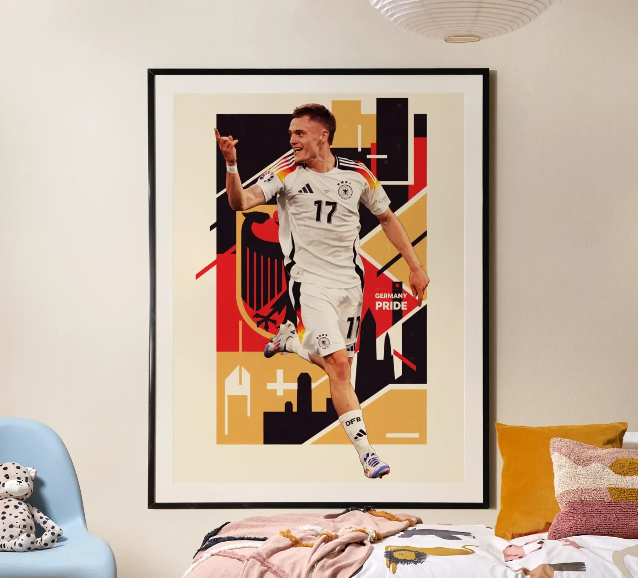 Florian Wirtz orgoglio tedesco poster da Kalis