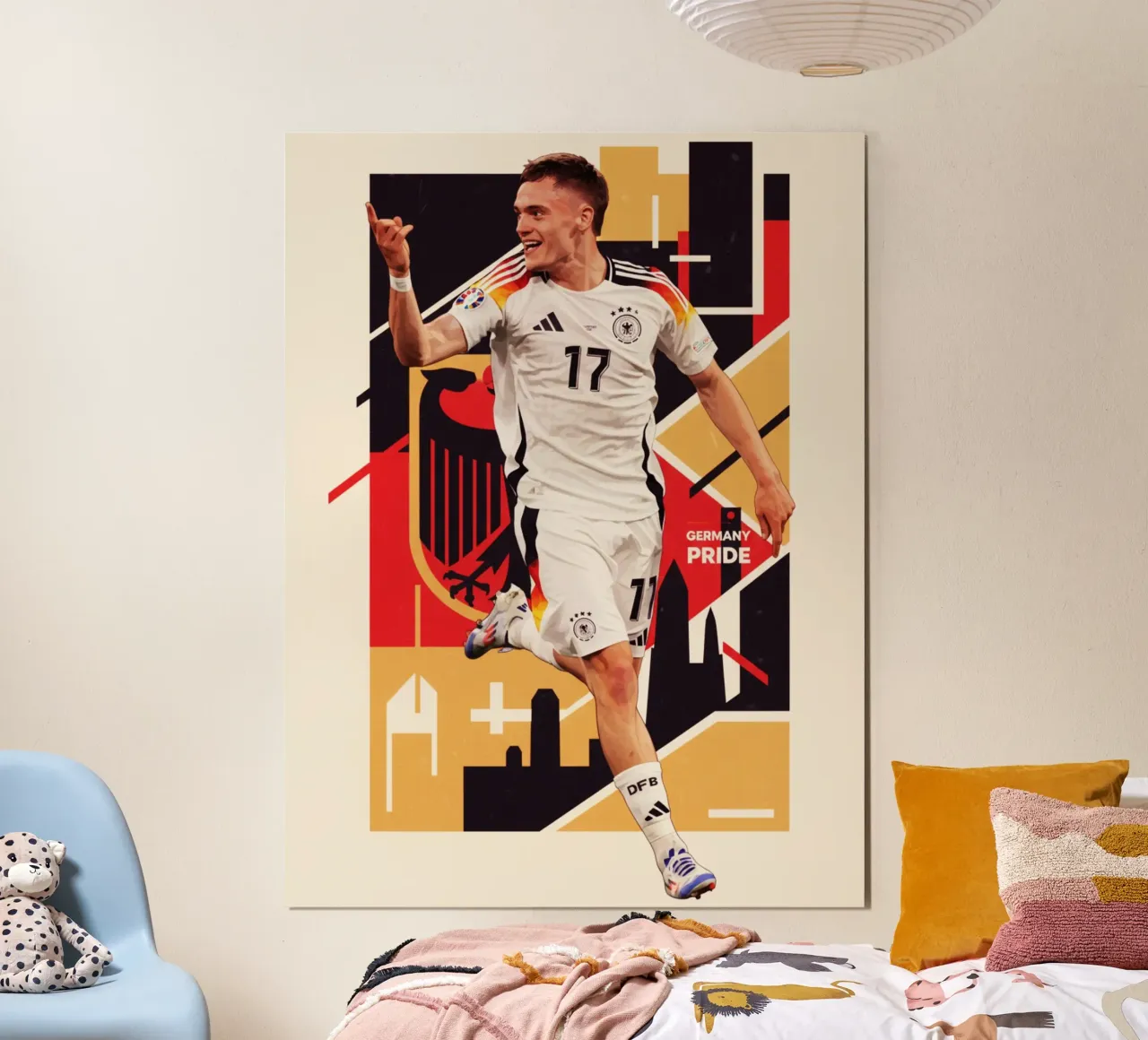 Florian Wirtz orgoglio tedesco poster da Kalis