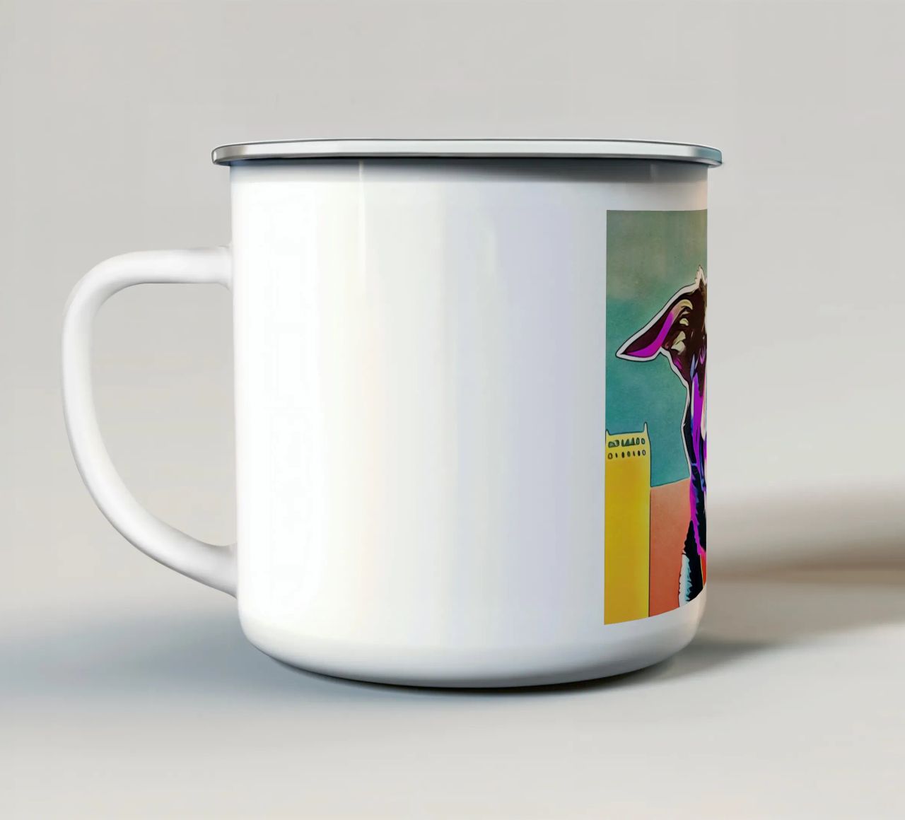 Voglio uscire! tazza in smalto da ZAMART - PopArt
