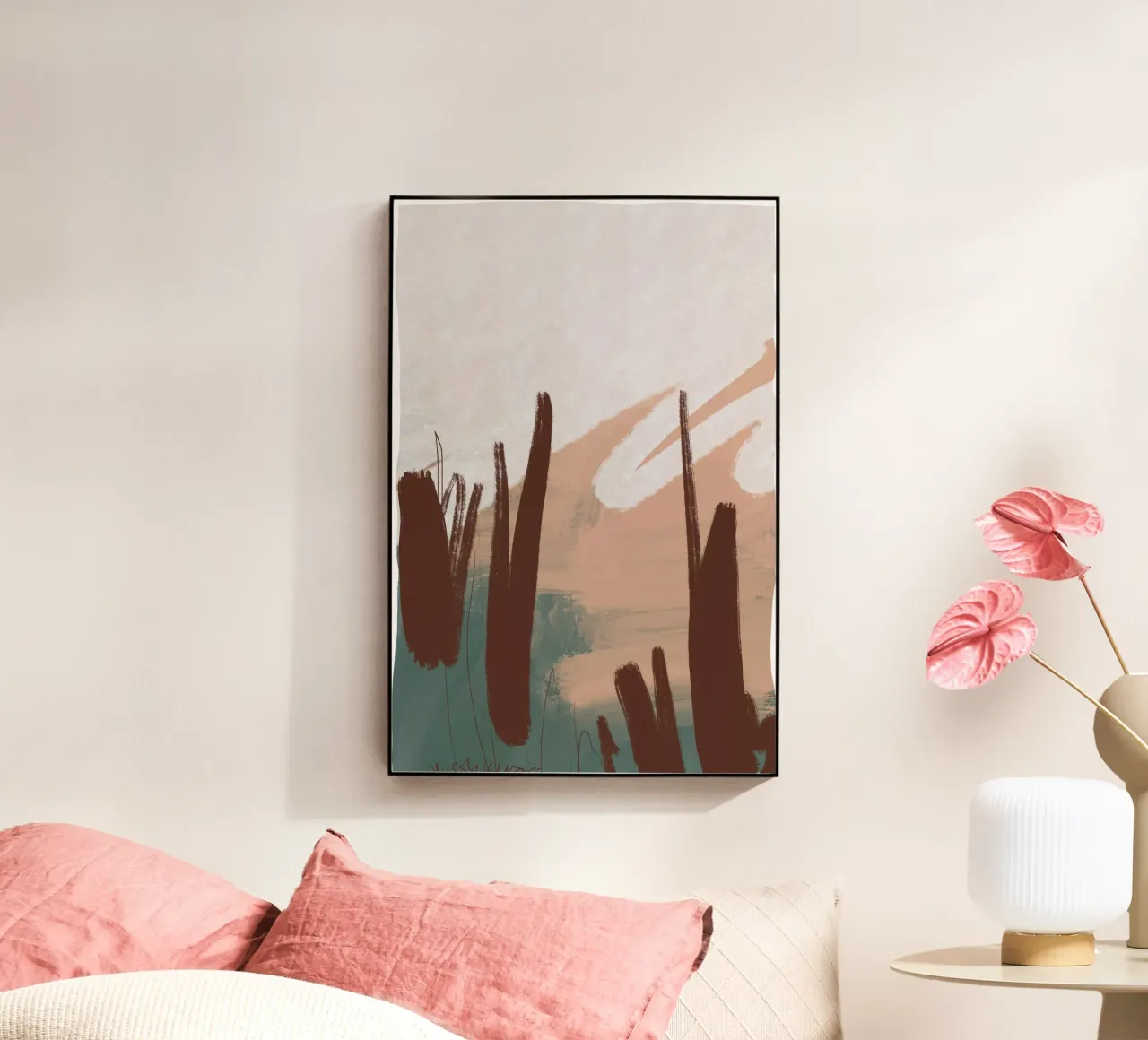 Sienna Sunset Fields Acryl-Glas von nileshkikuuchise